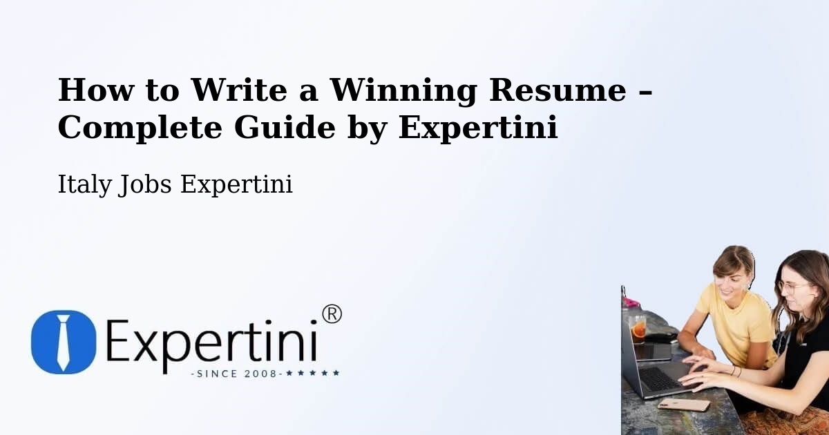 Resume Writing Guide for Job Seekers – Petacciato - Petacciato, Italy Jobs Expertini