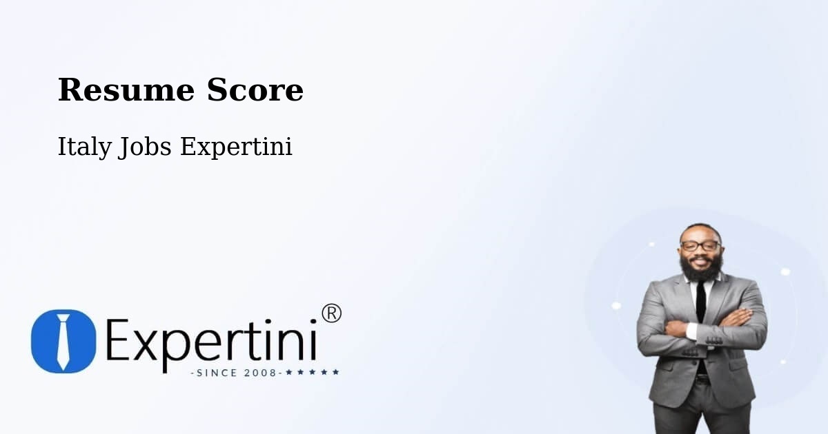 Resume Score & Job Description Match Tool – Petacciato - Italy Jobs Expertini
